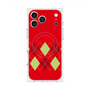 プレミアムスクエアケース with MagSafe［ Nordic Argyle - Red ］