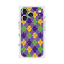 プレミアムスクエアケース with MagSafe［ Argyle - Purple ］