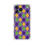 プレミアムスクエアケース with MagSafe［ Argyle - Purple ］
