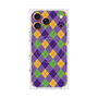 プレミアムスクエアケース with MagSafe［ Argyle - Purple ］
