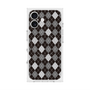 プレミアムスクエアケース with MagSafe［ Argyle - Black ］