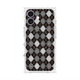 プレミアムスクエアケース with MagSafe［ Argyle - Black ］