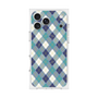 プレミアムスクエアケース with MagSafe［ Argyle - Blue ］
