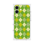 プレミアムスクエアケース with MagSafe［ Argyle - Green ］