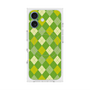 プレミアムスクエアケース with MagSafe［ Argyle - Green ］
