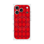 プレミアムスクエアケース with MagSafe［ Argyle - Red ］