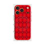 プレミアムスクエアケース with MagSafe［ Argyle - Red ］