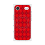 プレミアムスクエアケース with MagSafe［ Argyle - Red ］