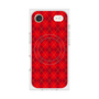 プレミアムスクエアケース with MagSafe［ Argyle - Red ］
