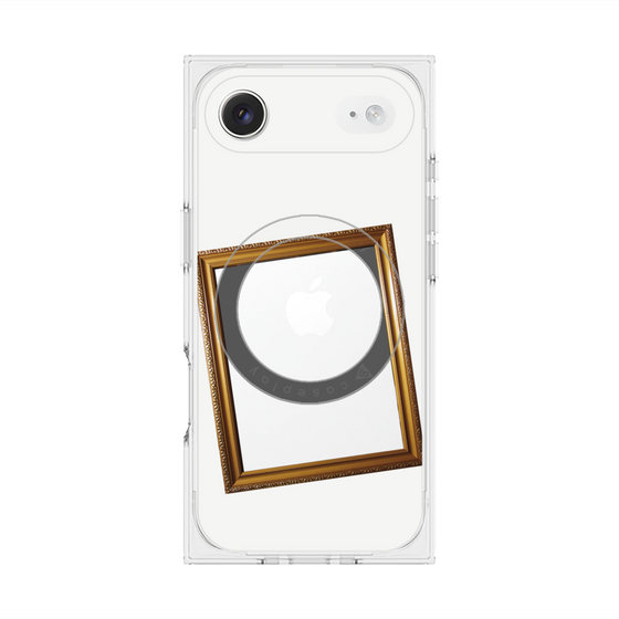 プレミアムスクエアケース with MagSafe［ Photo Frame - White ］