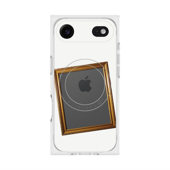 プレミアムスクエアケース with MagSafe［ Photo Frame - White ］