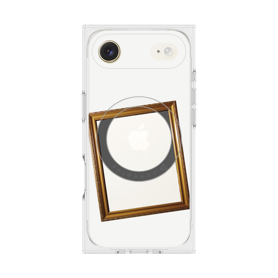 プレミアムスクエアケース with MagSafe［ Photo Frame - White ］