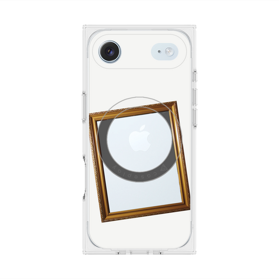 プレミアムスクエアケース with MagSafe［ Photo Frame - White ］