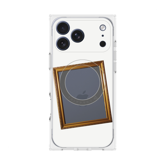 プレミアムスクエアケース with MagSafe［ Photo Frame - White ］