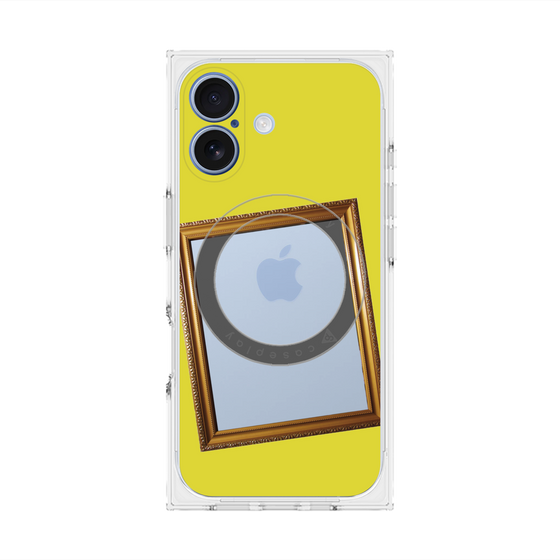 プレミアムスクエアケース with MagSafe［ Photo Frame - Yellow ］