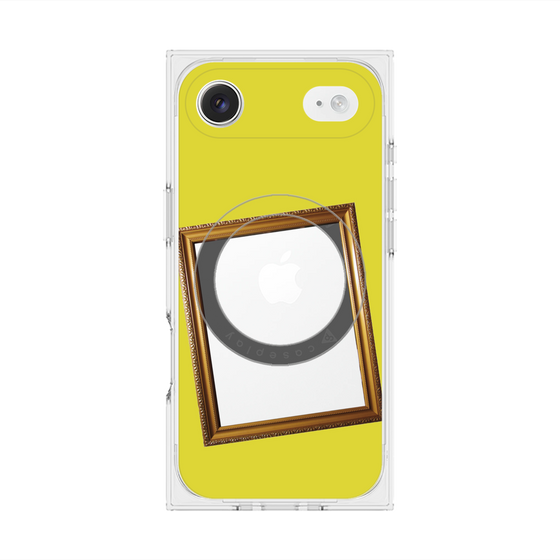 プレミアムスクエアケース with MagSafe［ Photo Frame - Yellow ］