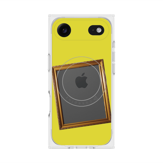 プレミアムスクエアケース with MagSafe［ Photo Frame - Yellow ］