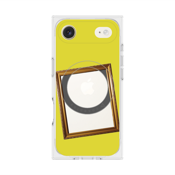 プレミアムスクエアケース with MagSafe［ Photo Frame - Yellow ］