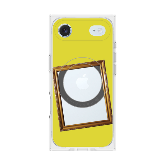 プレミアムスクエアケース with MagSafe［ Photo Frame - Yellow ］