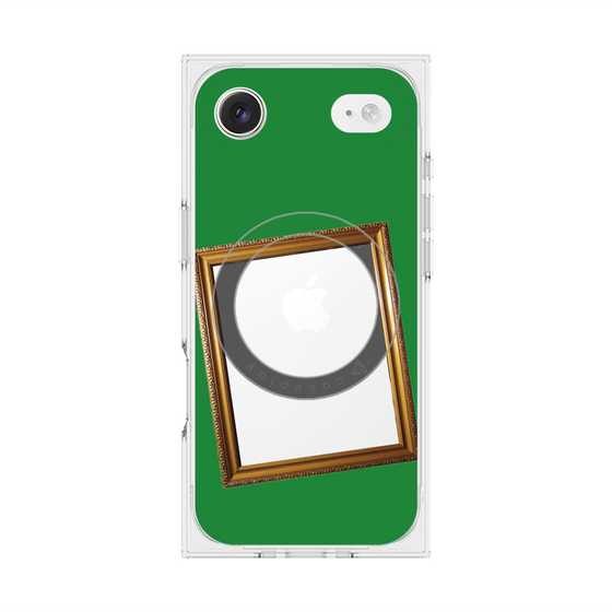 プレミアムスクエアケース with MagSafe［ Photo Frame - Green ］