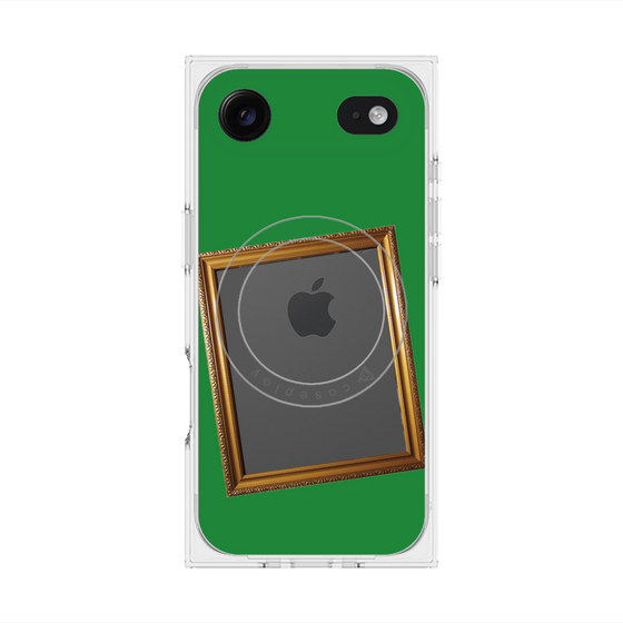 プレミアムスクエアケース with MagSafe［ Photo Frame - Green ］