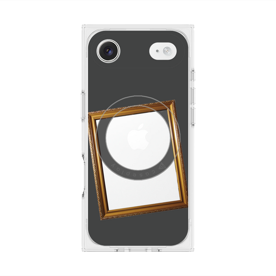 プレミアムスクエアケース with MagSafe［ Photo Frame - Gray ］