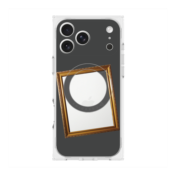 プレミアムスクエアケース with MagSafe［ Photo Frame - Gray ］