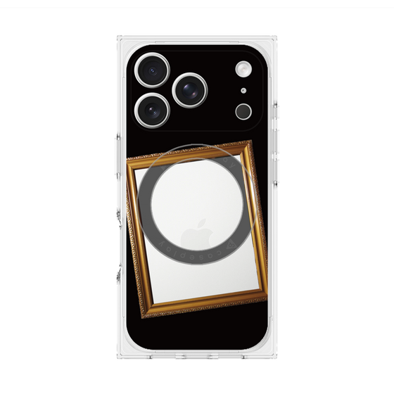 プレミアムスクエアケース with MagSafe［ Photo Frame - Black ］
