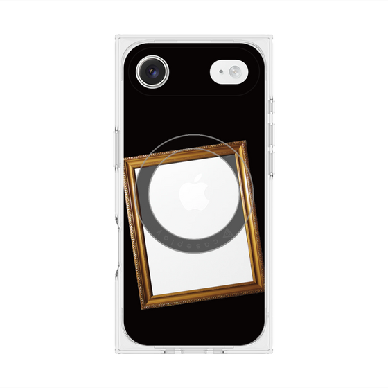プレミアムスクエアケース with MagSafe［ Photo Frame - Black ］