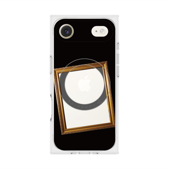 プレミアムスクエアケース with MagSafe［ Photo Frame - Black ］