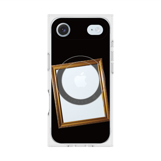 プレミアムスクエアケース with MagSafe［ Photo Frame - Black ］