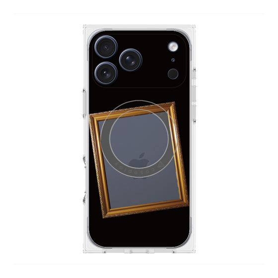 プレミアムスクエアケース with MagSafe［ Photo Frame - Black ］