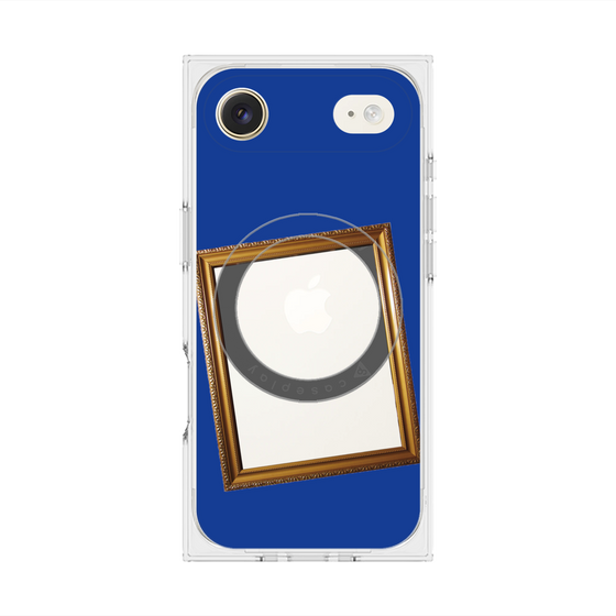 プレミアムスクエアケース with MagSafe［ Photo Frame - Blue ］