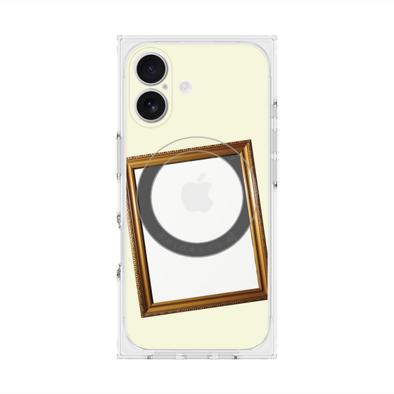 プレミアムスクエアケース with MagSafe［ Photo Frame - Ivory ］