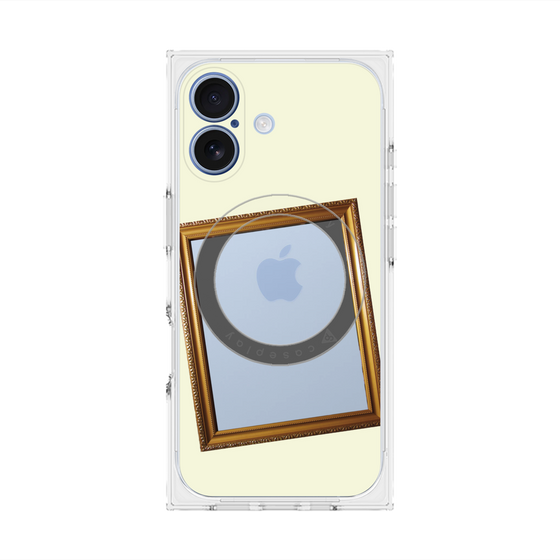 プレミアムスクエアケース with MagSafe［ Photo Frame - Ivory ］