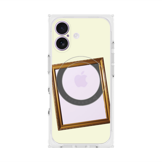 プレミアムスクエアケース with MagSafe［ Photo Frame - Ivory ］