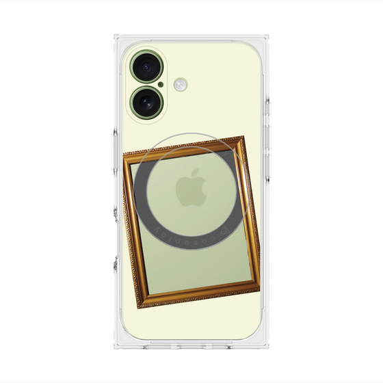 プレミアムスクエアケース with MagSafe［ Photo Frame - Ivory ］
