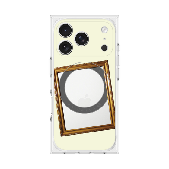 プレミアムスクエアケース with MagSafe［ Photo Frame - Ivory ］