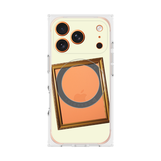 プレミアムスクエアケース with MagSafe［ Photo Frame - Ivory ］