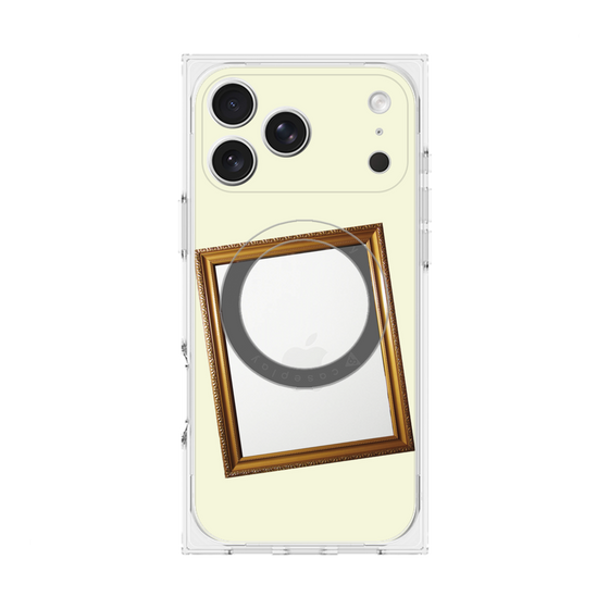 プレミアムスクエアケース with MagSafe［ Photo Frame - Ivory ］