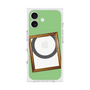 プレミアムスクエアケース with MagSafe［ Photo Frame - Light Green ］