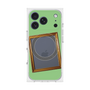 プレミアムスクエアケース with MagSafe［ Photo Frame - Light Green ］