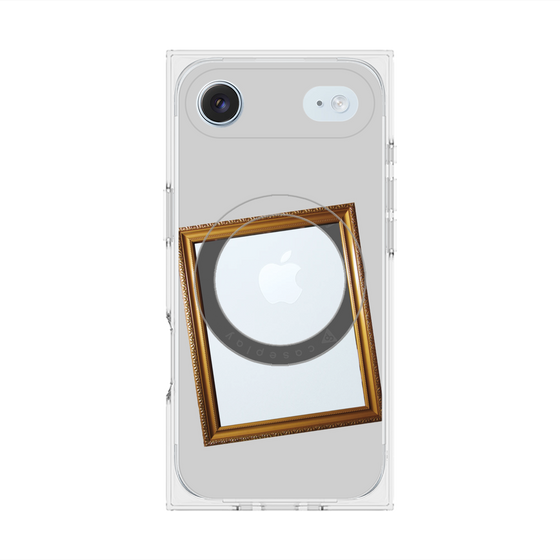 プレミアムスクエアケース with MagSafe［ Photo Frame - Light Gray ］