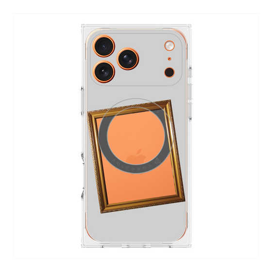 プレミアムスクエアケース with MagSafe［ Photo Frame - Light Gray ］
