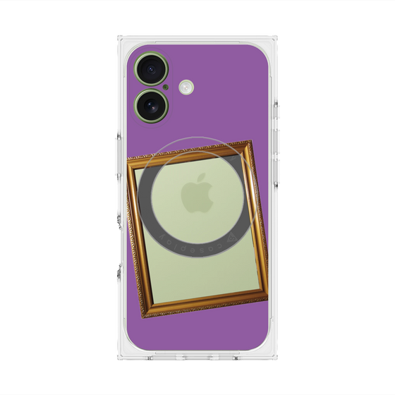 プレミアムスクエアケース with MagSafe［ Photo Frame - Purple ］