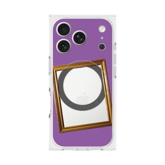 プレミアムスクエアケース with MagSafe［ Photo Frame - Purple ］