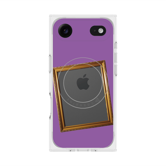 プレミアムスクエアケース with MagSafe［ Photo Frame - Purple ］