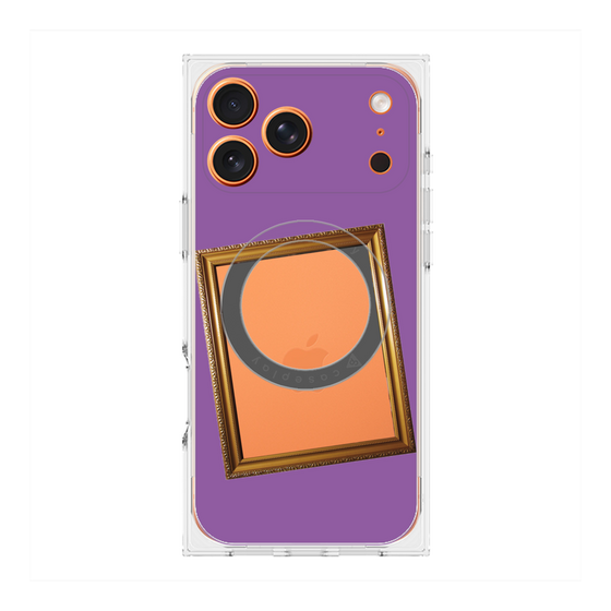 プレミアムスクエアケース with MagSafe［ Photo Frame - Purple ］