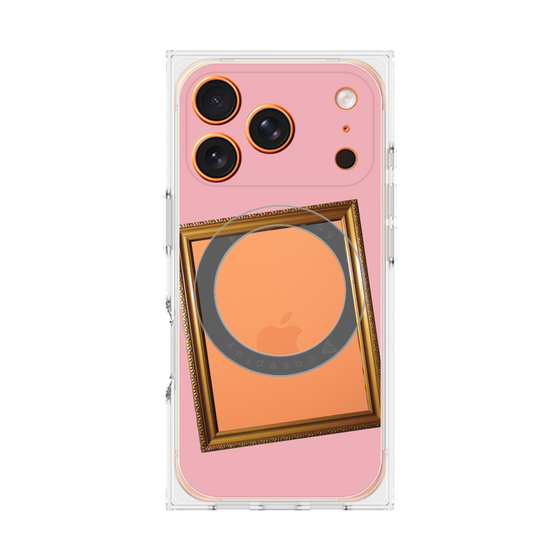 プレミアムスクエアケース with MagSafe［ Photo Frame - Pink ］