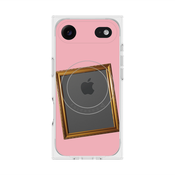 プレミアムスクエアケース with MagSafe［ Photo Frame - Pink ］